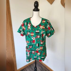 Rudolph the Red Nosed Reindeer Scrub Shirt